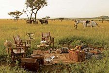 Serengeti Reitsafari Tansania Buschpicknick